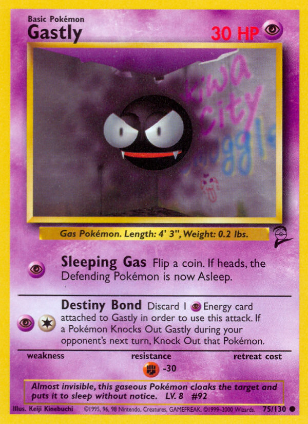 Gastly (75/130) [Base Set 2] | Total Play