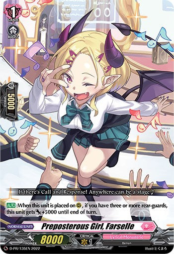 Preposterous Girl, Farselle (D-PR/135EN) [D Promo Cards] | Total Play