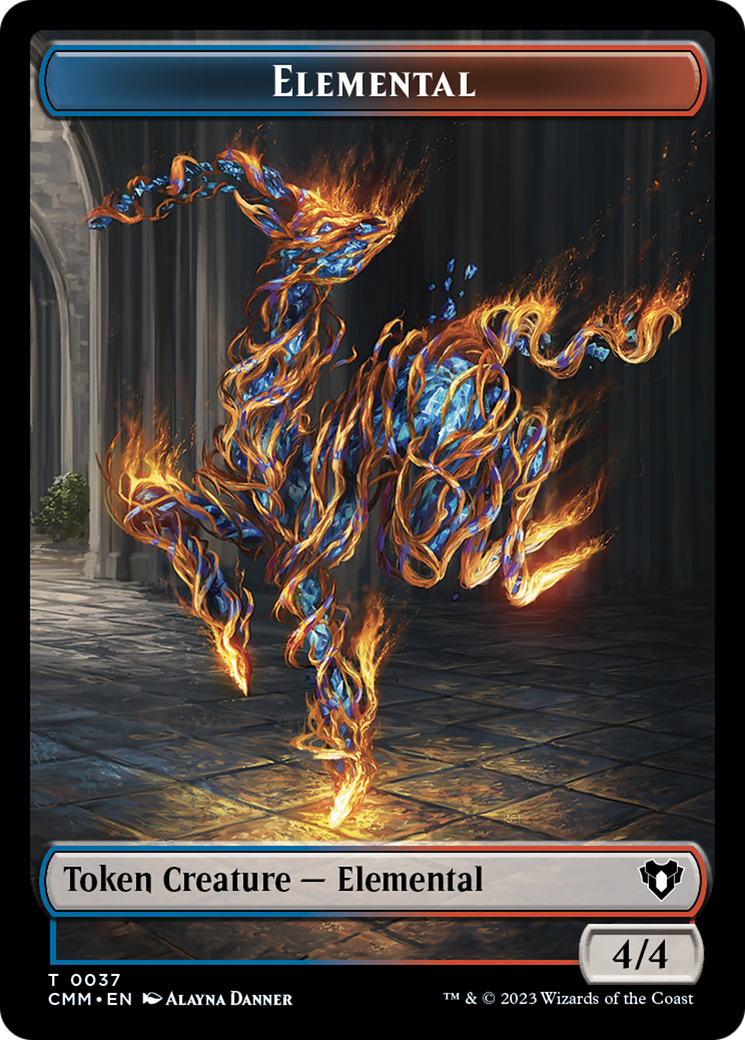Elemental Token (37) [Commander Masters Tokens] | Total Play