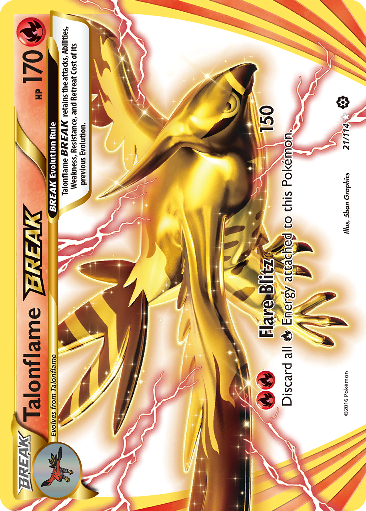 Talonflame BREAK (21/114) [XY: Steam Siege] | Total Play