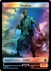 Soldier // Treasure (0061) Double-Sided Token (Surge Foil) [Doctor Who Tokens] | Total Play