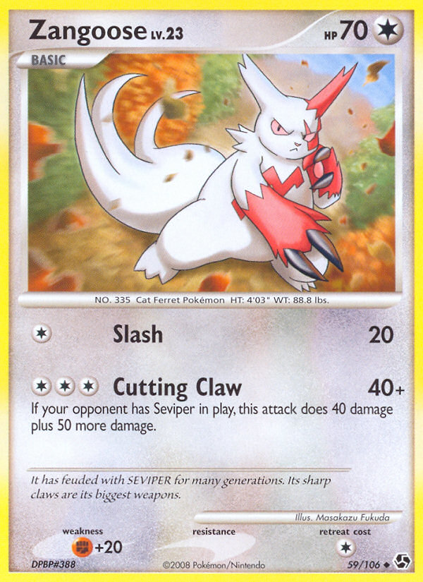 Zangoose (59/106) [Diamond & Pearl: Great Encounters] | Total Play