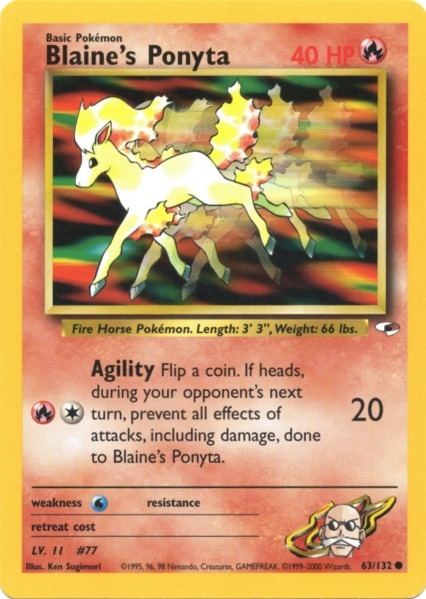 Blaine's Ponyta (63/132) [Gym Heroes Unlimited] | Total Play