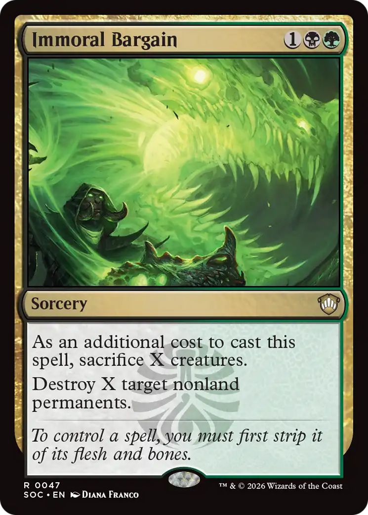 Immoral Bargain [Secrets of Strixhaven Commander] | Total Play