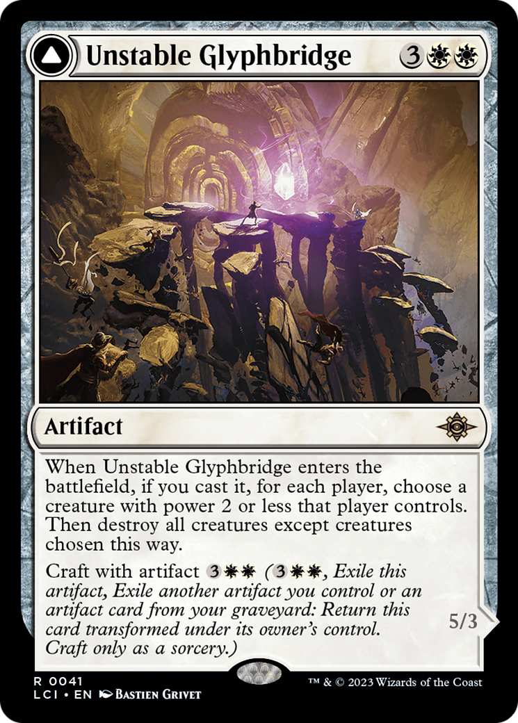 Unstable Glyphbridge // Sandswirl Wanderglyph [The Lost Caverns of Ixalan] | Total Play