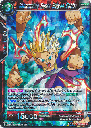 Impeccable Super Saiyan Cabba (Shatterfoil) (TB1-010) [Dragon Brawl] | Total Play