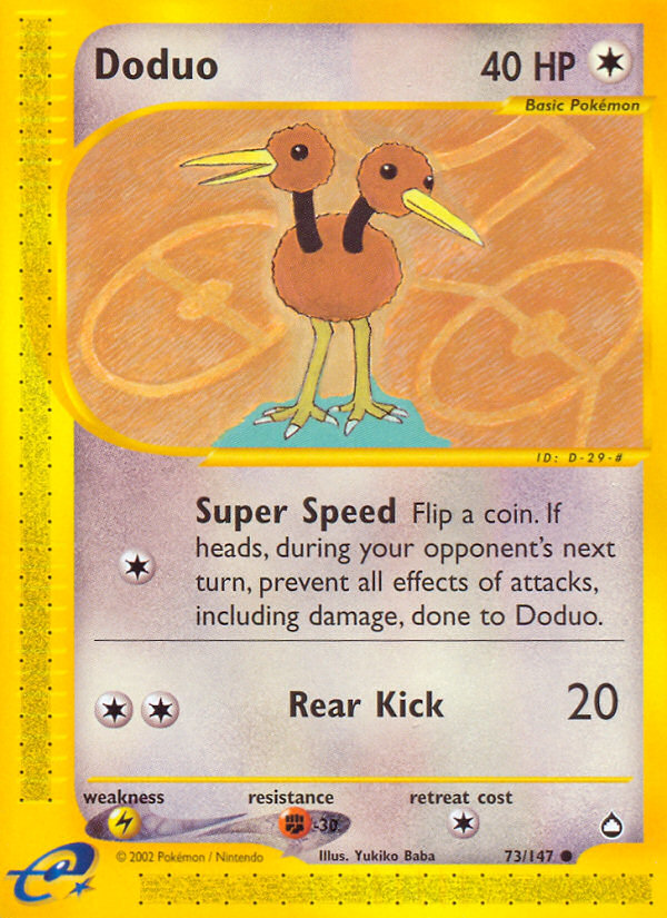 Doduo (73/147) [Aquapolis] | Total Play