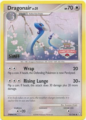 Dragonair (52/146) (State Province Territory Championship Staff) [Diamond & Pearl: Legends Awakened] | Total Play