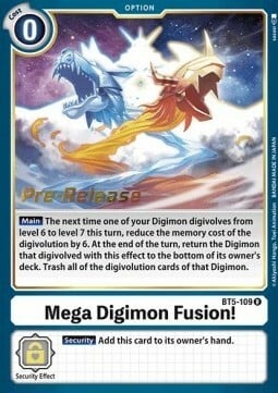 Mega Digimon Fusion! [BT5-109] [Battle of Omni Pre-Release Promos] | Total Play