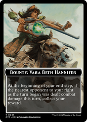 Bounty: Vara Beth Hannifer // Bounty Rules Double-Sided Token [Outlaws of Thunder Junction Commander Tokens] | Total Play