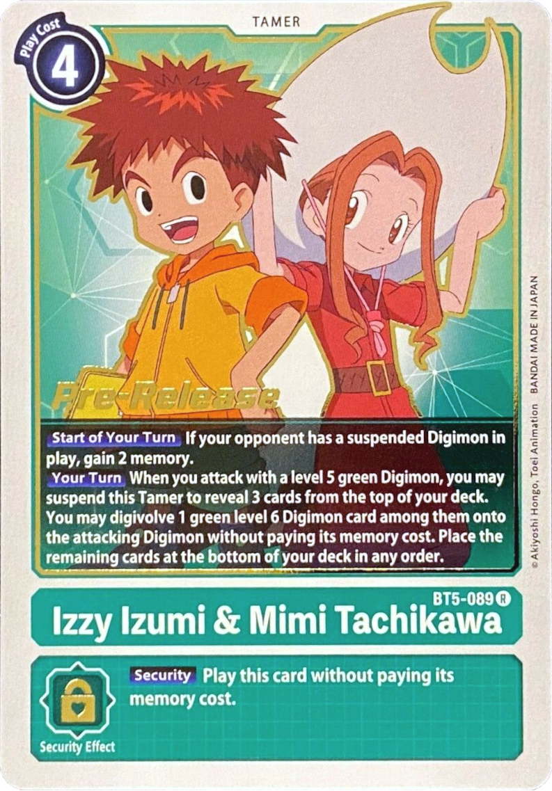 Izzy Izumi & Mimi Tachikawa [BT5-089] [Battle of Omni Pre-Release Promos] | Total Play