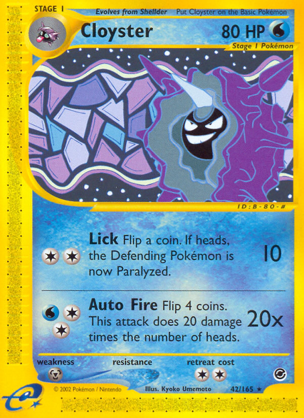 Cloyster (42/165) [Expedition: Base Set] | Total Play