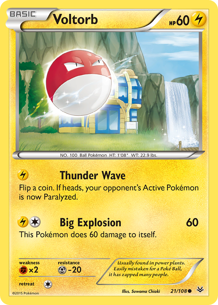 Voltorb (21/108) [XY: Roaring Skies] | Total Play