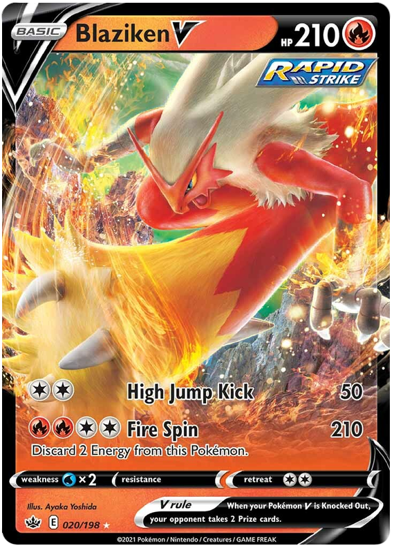 Blaziken V (020/198) [Sword & Shield: Chilling Reign] | Total Play