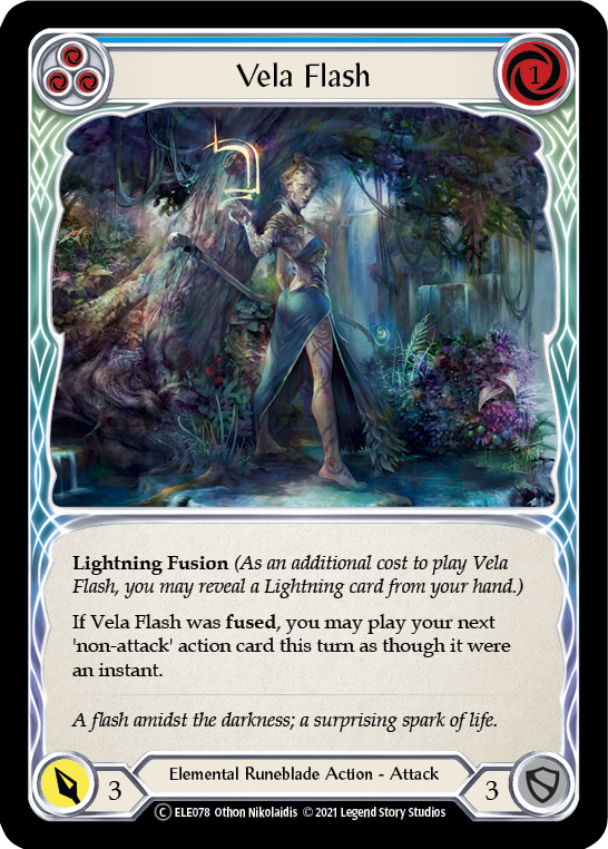 Vela Flash (Blue) [U-ELE078] (Tales of Aria Unlimited)  Unlimited Normal | Total Play