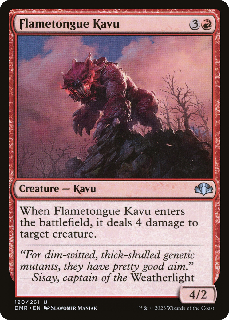 Flametongue Kavu [Dominaria Remastered] | Total Play