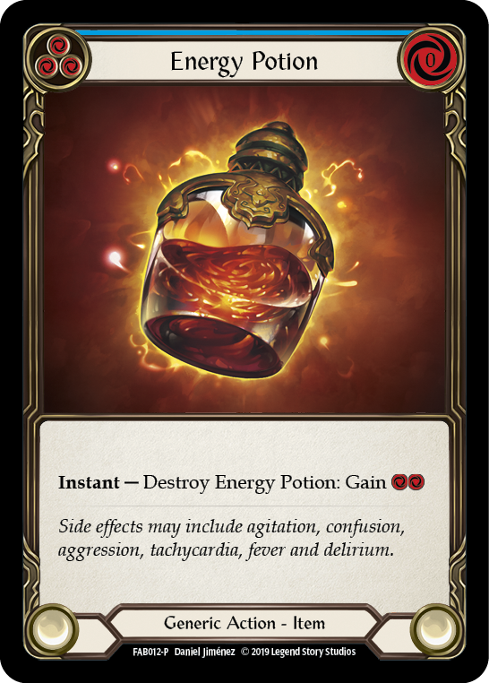 Energy Potion [FAB012-P] (Promo)  1st Edition Cold Foil | Total Play