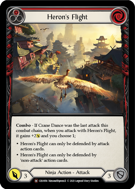 Heron's Flight [U-CRU056] (Crucible of War Unlimited)  Unlimited Rainbow Foil | Total Play