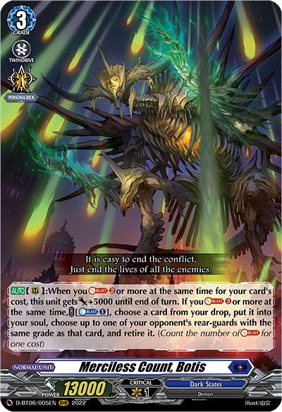 Merciless Count, Botis (D-BT06/005EN) [Blazing Dragon Reborn] | Total Play