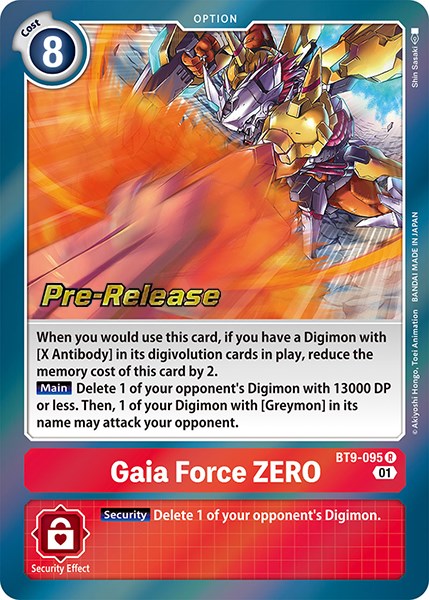 Gaia Force ZERO [BT9-095] [X Record Pre-Release Promos] | Total Play