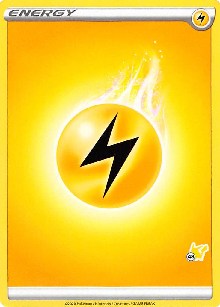 Lightning Energy (Pikachu Stamp #48) [Battle Academy 2022] | Total Play