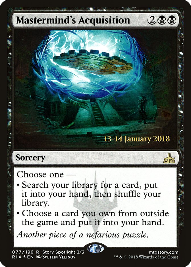 Mastermind's Acquisition [Rivals of Ixalan Prerelease Promos] | Total Play