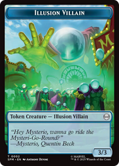 Spider // Illusion Villain Double-Sided Token [Marvel's Spider-Man Tokens] | Total Play