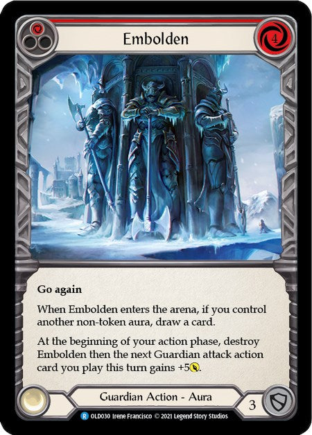 Embolden (Red) [OLD030] (Tales of Aria Oldhim Blitz Deck)  1st Edition Normal | Total Play