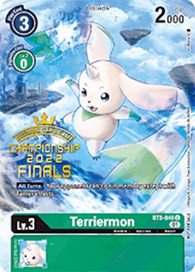 Terriermon [BT3-046] (2022 Championship Finals Digimon Tamers Pack) [Release Special Booster Promos] | Total Play