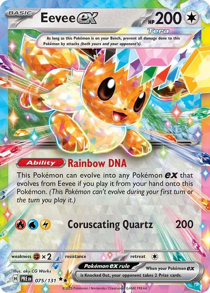 Eevee ex (075/131) [Scarlet & Violet: Prismatic Evolutions] | Total Play