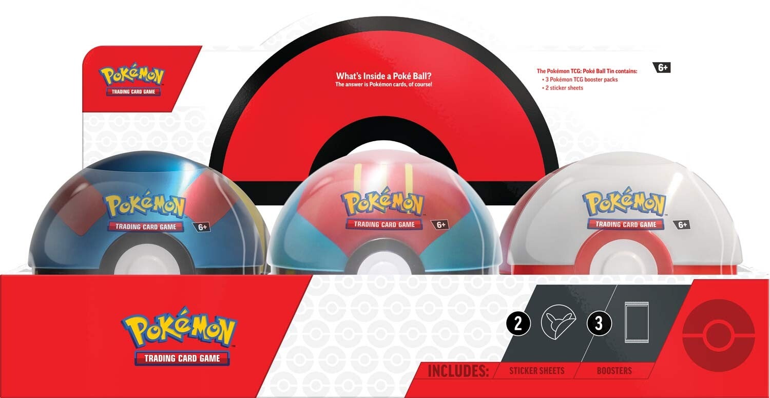 Poke Ball Tin - Display (2023) | Total Play