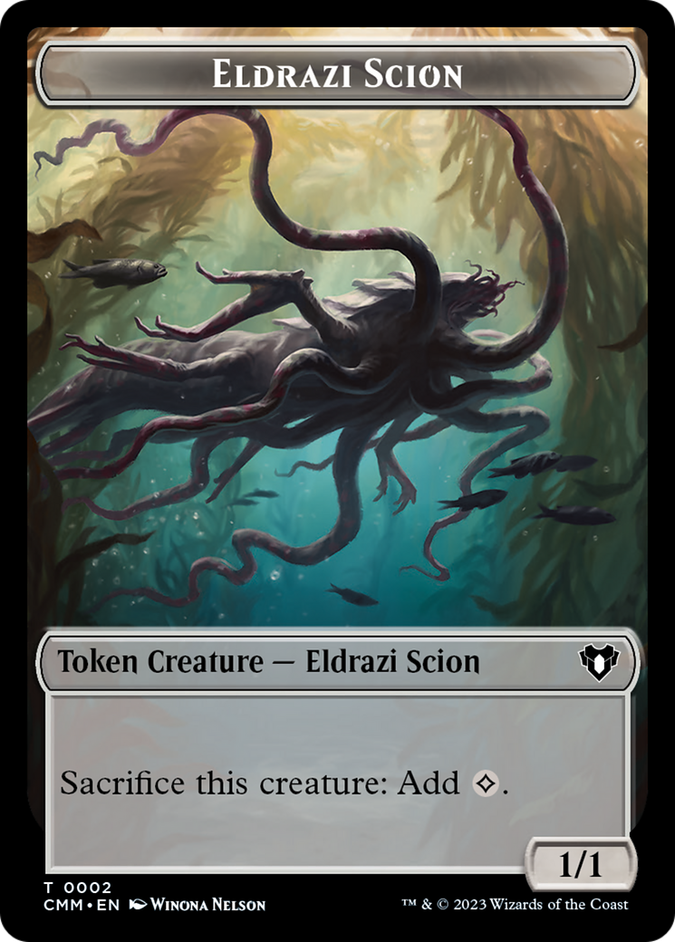 Manifest // Eldrazi Scion Double-Sided Token [Commander Masters Tokens] | Total Play