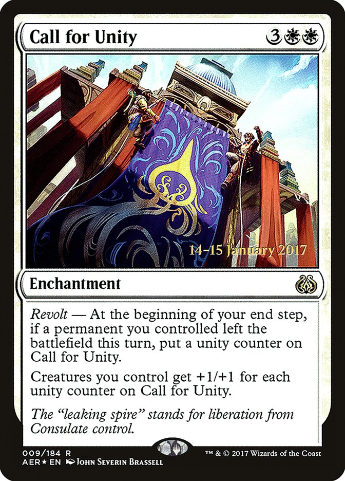 Call for Unity [Aether Revolt Prerelease Promos] | Total Play