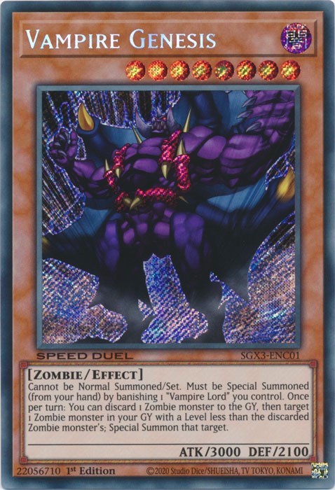 Vampire Genesis [SGX3-ENC01] Secret Rare | Total Play