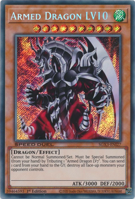 Armed Dragon LV10 [SGX3-ENI27] Secret Rare | Total Play