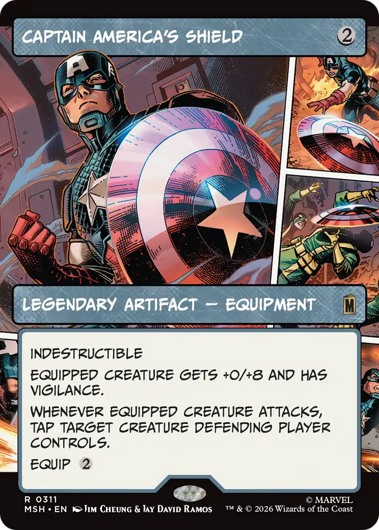 Captain America's Shield (Borderless) (0311) [Marvel Super Heroes] | Total Play