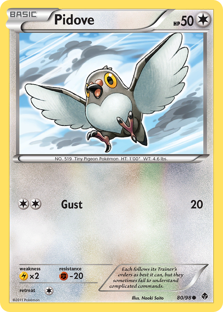 Pidove (80/98) [Black & White: Emerging Powers] | Total Play