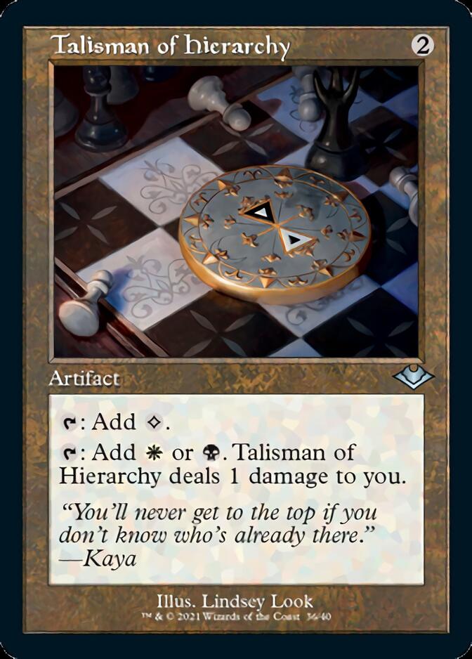 Talisman of Hierarchy (Retro Foil Etched) [Modern Horizons] | Total Play