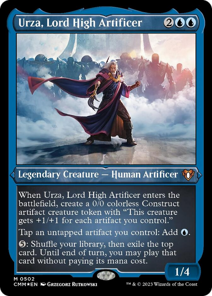 Urza, Lord High Artificer (Foil Etched) [Commander Masters] | Total Play