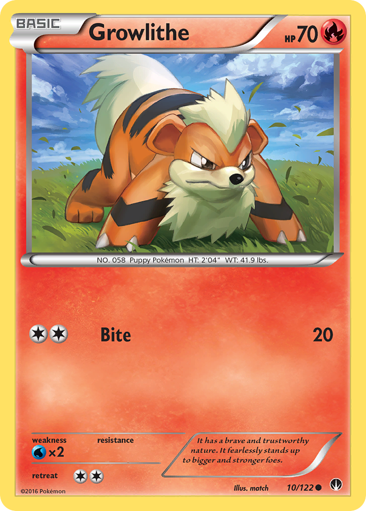 Growlithe (10/122) [XY: BREAKpoint] | Total Play