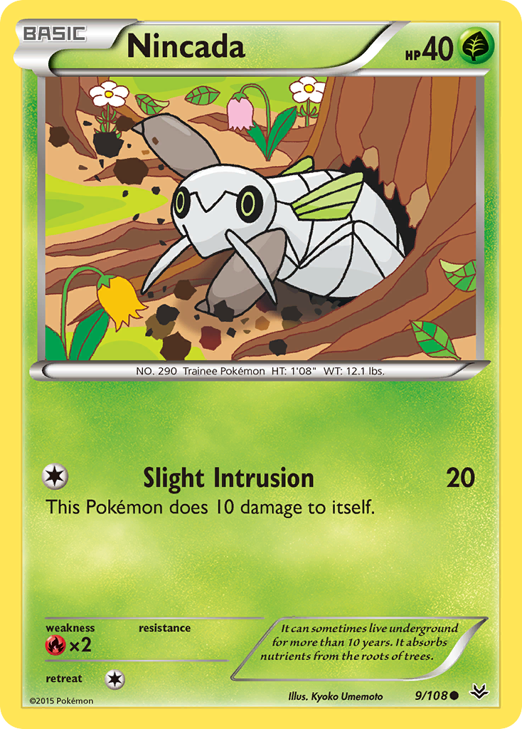 Nincada (9/108) [XY: Roaring Skies] | Total Play