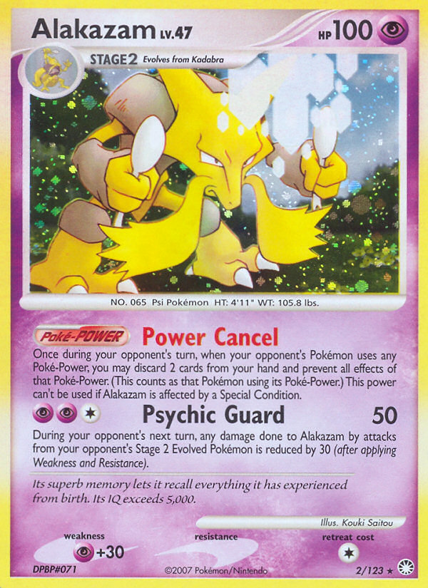 Alakazam (2/123) [Diamond & Pearl: Mysterious Treasures] | Total Play
