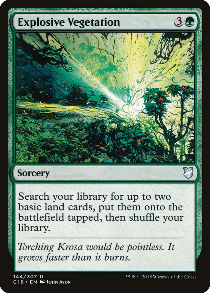 Explosive Vegetation [Commander 2018] | Total Play