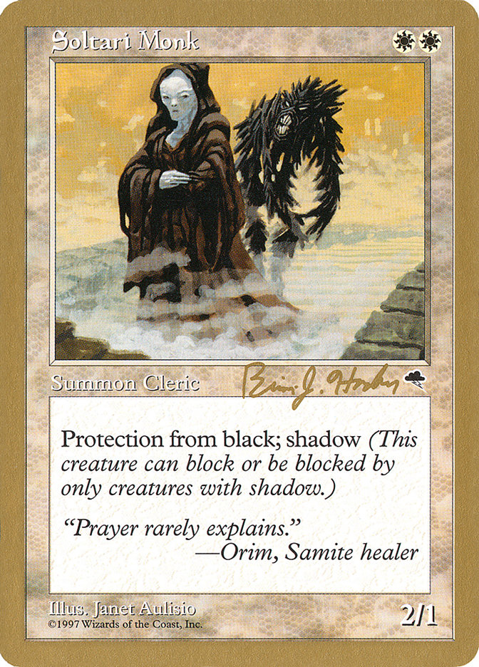 Soltari Monk (Brian Hacker) [World Championship Decks 1998] | Total Play