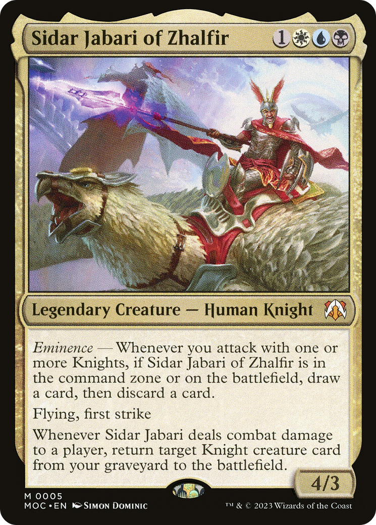 Sidar Jabari of Zhalfir [March of the Machine Commander] | Total Play