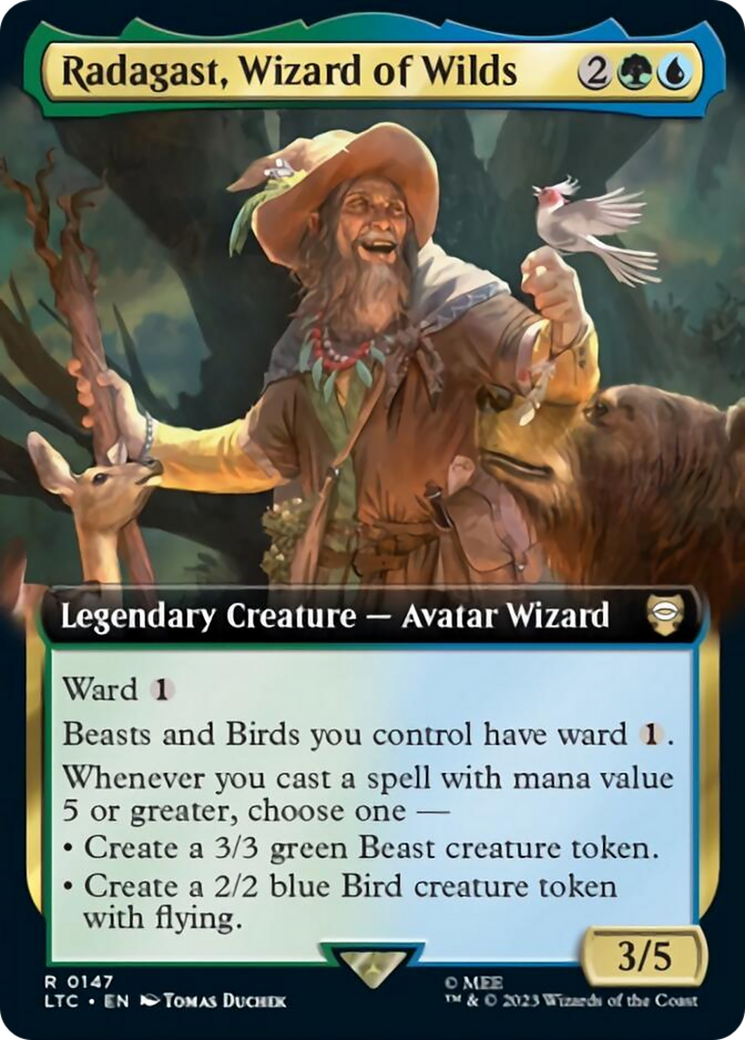 Radagast, Wizard of Wilds (Extended Art) [The Lord of the Rings: Tales of Middle-Earth Commander] | Total Play