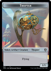 Myr // Thopter Double-Sided Token [Phyrexia: All Will Be One Commander Tokens] | Total Play