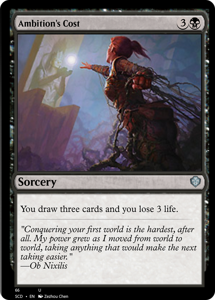 Ambition's Cost [Starter Commander Decks] | Total Play