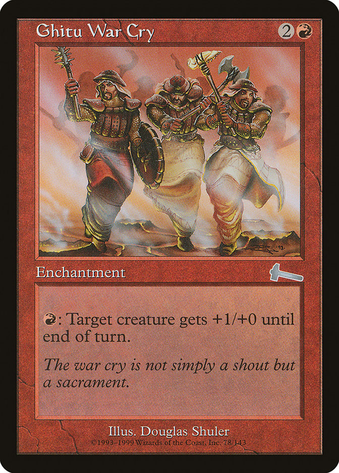 Ghitu War Cry [Urza's Legacy] | Total Play