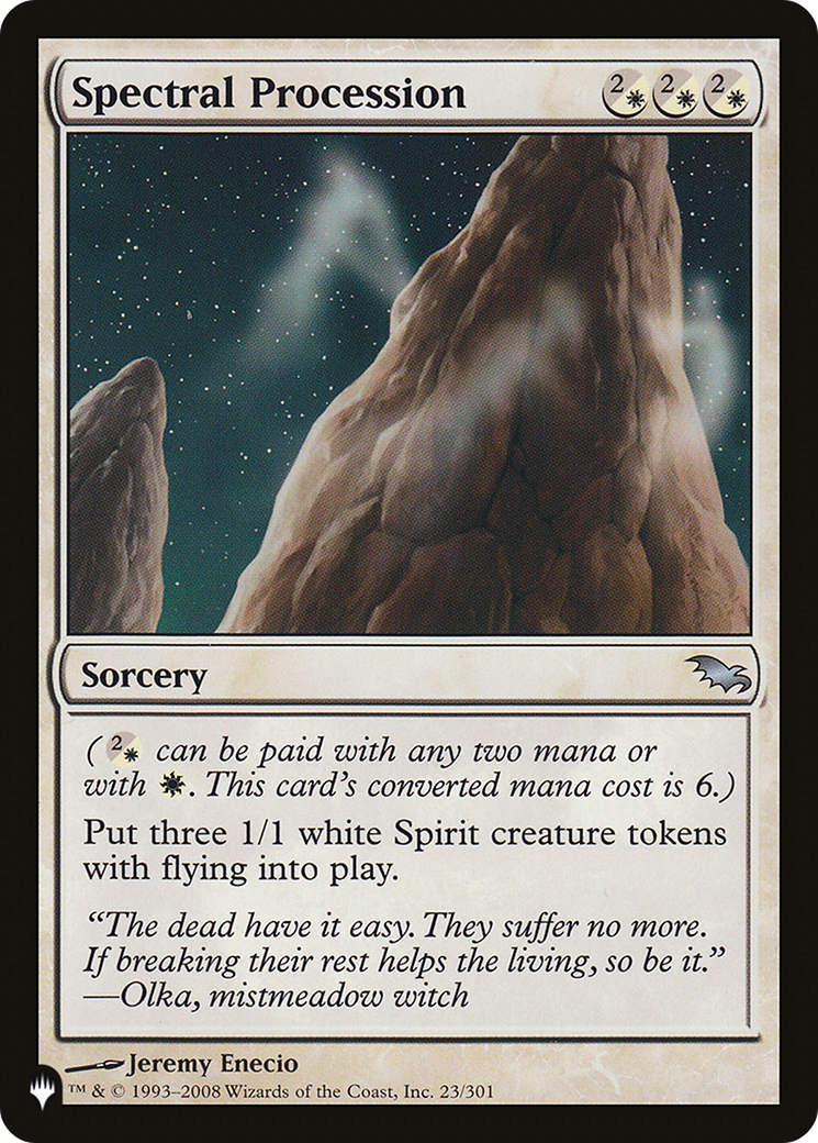 Spectral Procession [The List] | Total Play